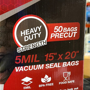 Armor Vac 50Bags Precut Vacuum Seal Bags