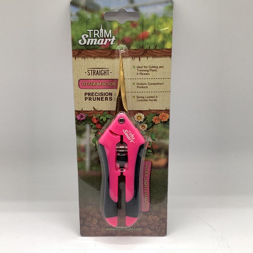 Trim Smart Pink Straight Titanium Pruners