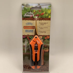 Trim Smart Orange Curved Titanium Pruners