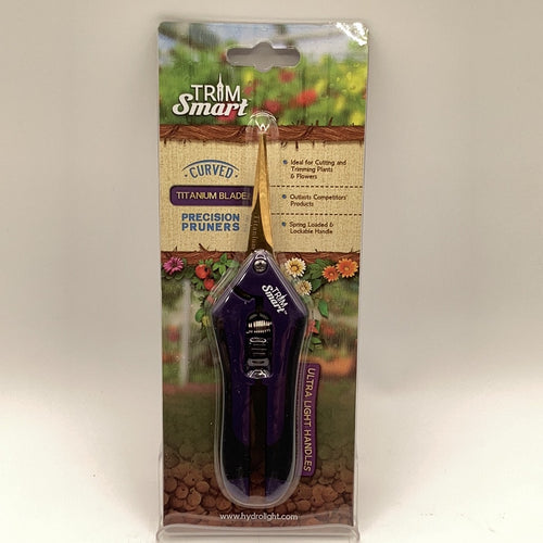 Trim Smart Purple Curved Titanium Pruners