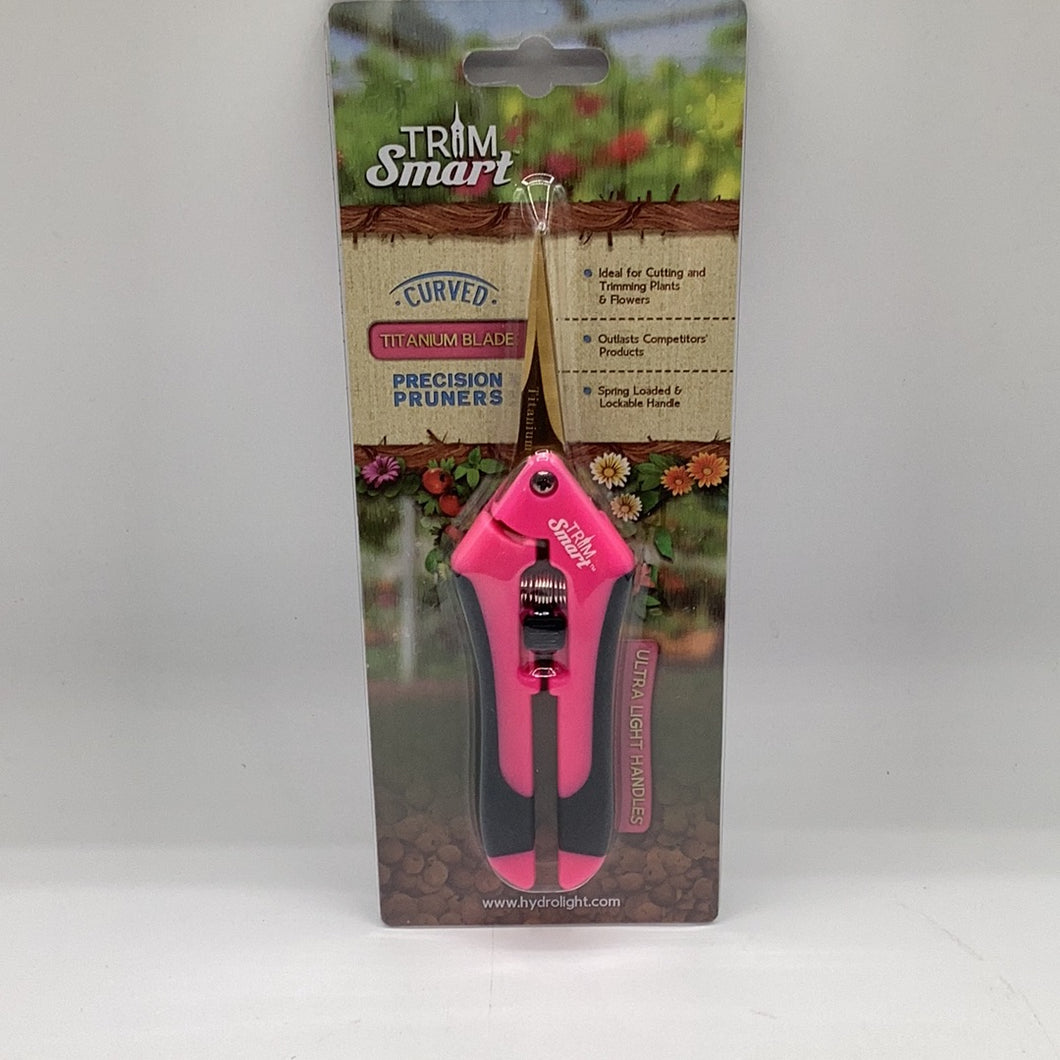 Trim Smart Pink Curved Titanium Pruners