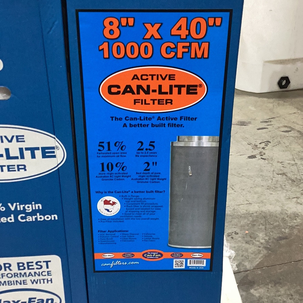 Can-Lite 8”x40” Filter 1000CFM