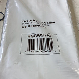 Black & White Grow Bags 5 Gal 25pk