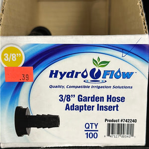 HydroFlow 3/8” Garden Hose Adapter Insert