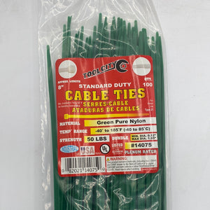 Cable Ties 8” Green