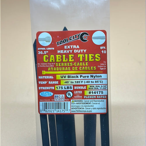 Tool City Cable Ties 36.5”